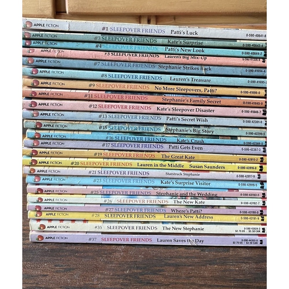 Vintage Sleepover Friends Series Book Lot 23 Apple Paperbacks Susan Saunders PB